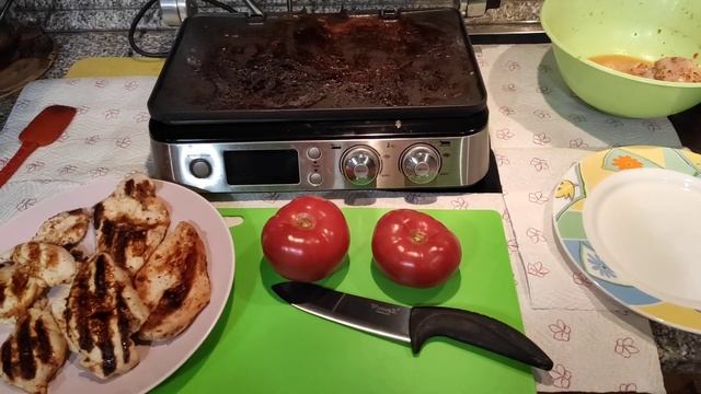 ГОТОВИМ НА ЭЛЕКТРОГРИЛЕ DeLonghi CGH1030D!!! ПРОСТОЙ РЕЦЕПТ!!! смотреть онлайн