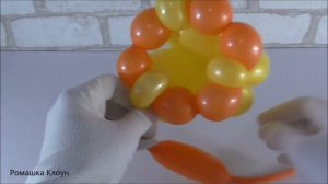 ЦВЕТЫ нарциссы ИЗ ШАРОВ шдм Balloon Flower Narcissus Bouquet DIY TUTORIAL Flores con Globos