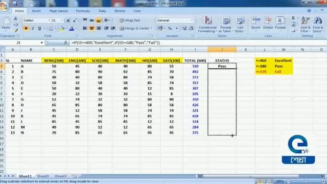 Durgapur Youth Computer Training Centre/CITA/Microsoft Excel 2007/Basic Function смотреть онлайн