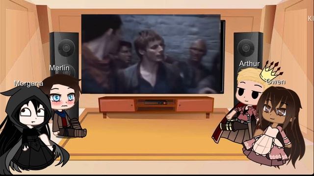 Merlin Characters React to Themselves| bbc Merlin| Gacha club| смотреть онлайн