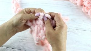 Пять простых узоров из Ализе Пуффи / Alize Puffy ? Вязание руками без спиц + РАСХОД ПРЯЖИ [ENG SUBS