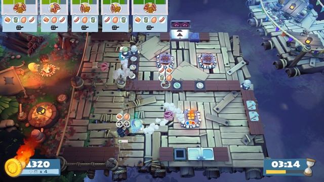 [overcooked2]campfire 3-4 Duo 2760