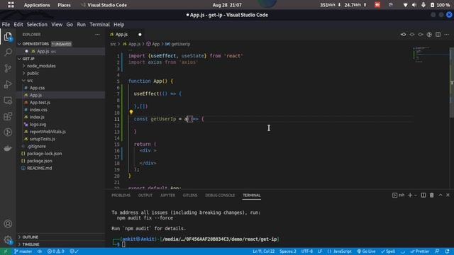How to get user ip address in ReactJS | Fix It With Ankit смотреть онлайн