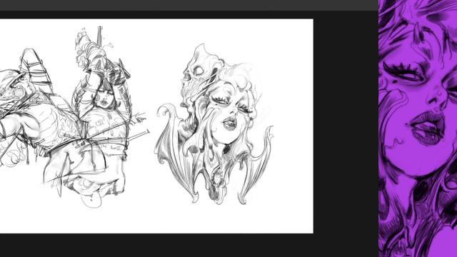 Random Sketches // 500%Speed #characterdesign #inking #digitalart смотреть онлайн
