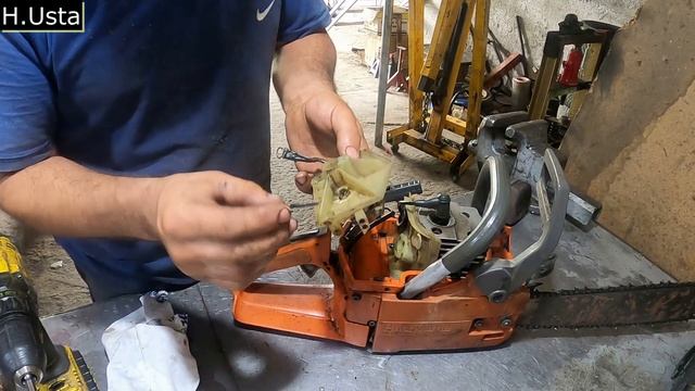 Husqvarna 55 | Motorlu Testere | Yatık Motoru Çalıştırma | Nasıl Yapılır смотреть онлайн