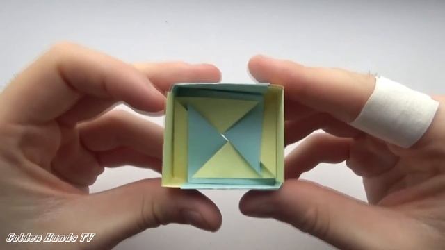 Поделки из бумаги оригами коробочка / Crafts made of paper смотреть онлайн