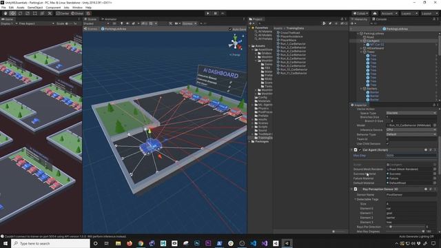 How To Park A Car With Unity Machine Learning ML-Agents (Part 1) смотреть онлайн