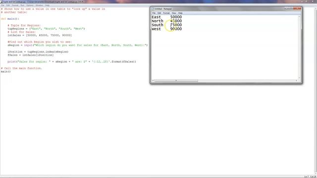 Python Using Parallel Tuples and Lists смотреть онлайн