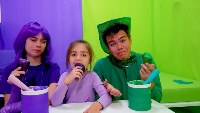 Nastya And Artem Play Pink Vs. Black Challenge