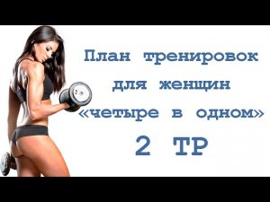 План тренировок для женщин «четыре в одном» (2 тр)
