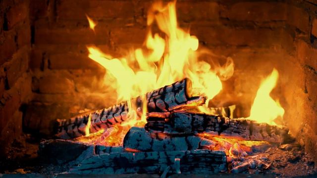 🔥 Fireplace 4K UHD! Fireplace With Crackling Fire Sounds. Fireplace Burning For Home