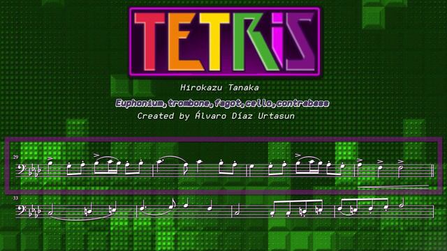 TETRIS play-along EUPHONIUM, TROMBONE, FAGOT, CELLO, CONTRABASS смотреть онлайн
