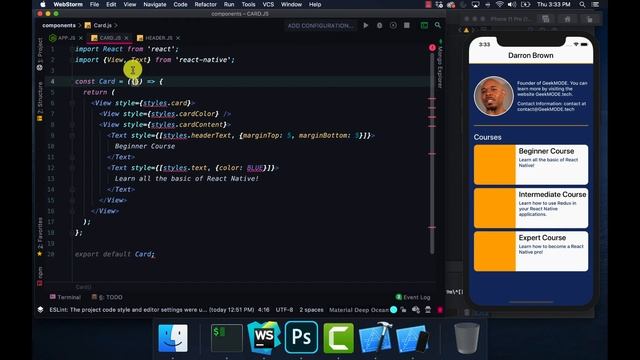 Learn React Native, When and How to Build Components смотреть онлайн