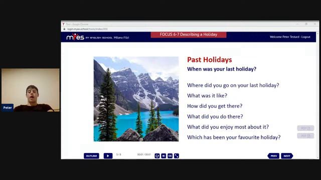 Describing a holiday смотреть онлайн
