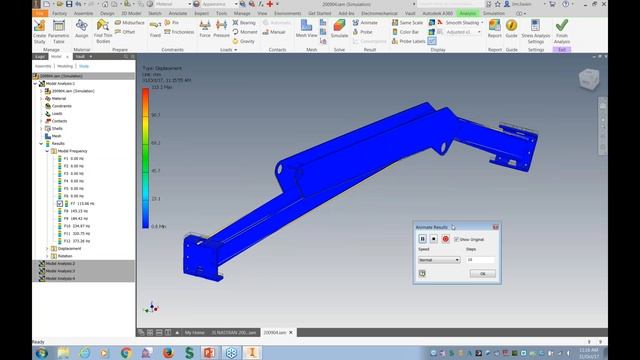 Comparing Vibration Analysis in Inventor and NASTRAN In CAD смотреть онлайн