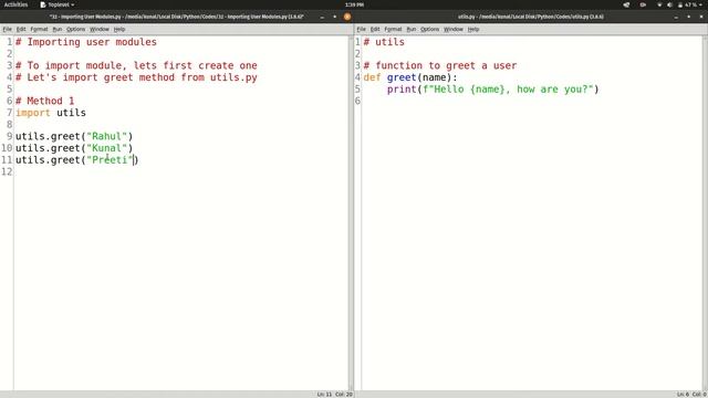 How to IMPORT user-defined MODULES in Python смотреть онлайн