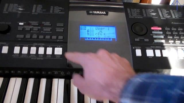 Как записать дорожки на YAMAHA PSR-E423 смотреть онлайн
