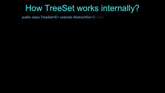 TreeSet in Java смотреть онлайн