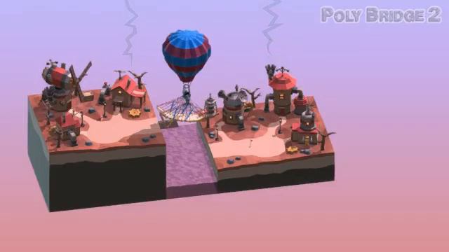Poly Bridge 2 Падающие качели смотреть онлайн