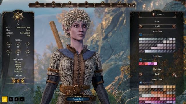 Baldur's Gate 3 - Female Drow Character Creation смотреть онлайн