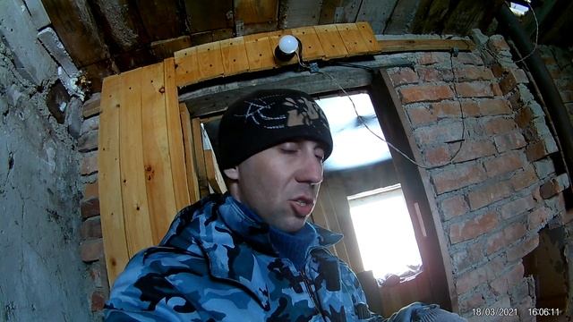 устанавливаю котел в парилку.вентиляция в бане,начало.часть№6 смотреть онлайн