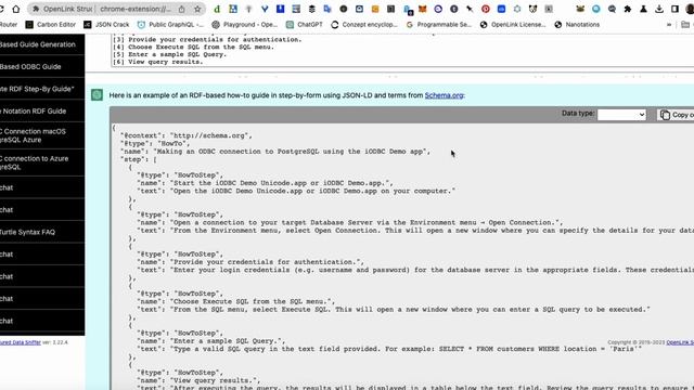 GPT-Chat generating a machine-computable HowTo Guide using RDF via JSON-LD notation. смотреть онлайн