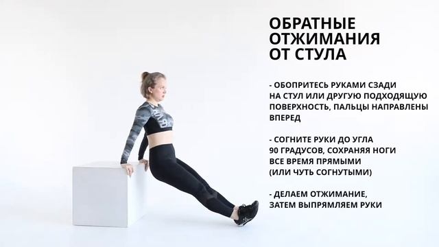 12 Обратные отжимания от стула смотреть онлайн