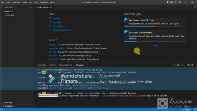 React app using create-react-app | VS code | npx | npm смотреть онлайн