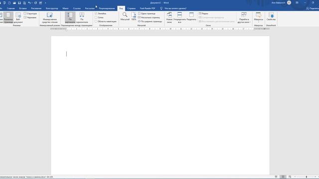 MS Word: интерфейс, масштаб, режимы работы с документами, параметры страницы
