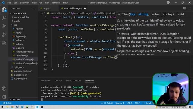 Using LocalStorage in React with Custom Hooks | Tutorial смотреть онлайн