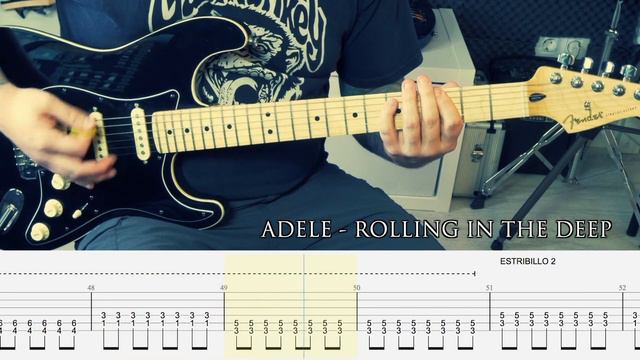ADELE - Rolling in the Deep [GUITAR COVER + TAB] смотреть онлайн