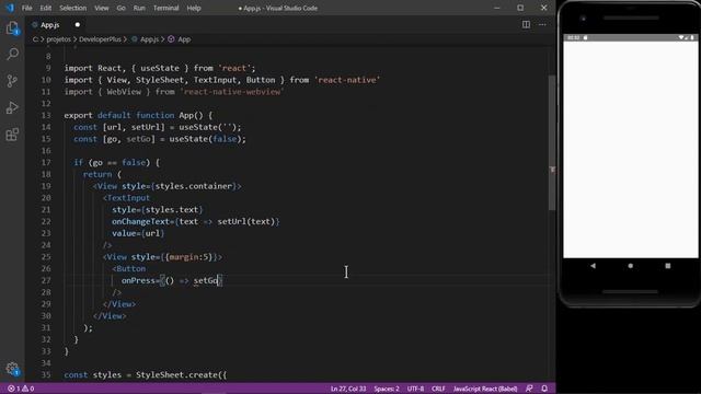 Como Abrir uma Página Web Usando React Native смотреть онлайн
