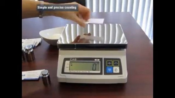 CAS SW-1C Digital Weighing & Counting Scale - Dual Range & Trade Approved