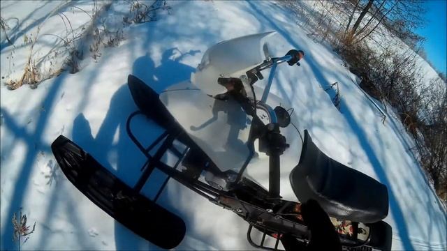 Самодельный снегоход "Микс Х250" мороз и солнце 25марта2021г смотреть онлайн