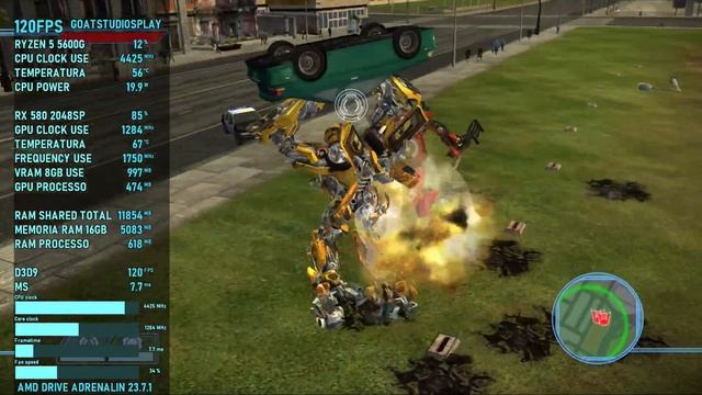 TRANSFORMERS THE GAME / RYZEN 5 5600G / RX 580 8GB 2048SP / TESTING IN 1080P ULTRA ! смотреть онлайн