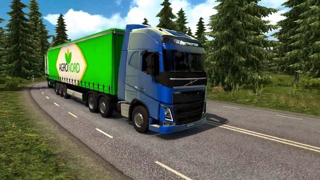 Euro Truck Simulator 2 Open Beta - Double Trailers Pick Up смотреть онлайн