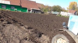 Пахота на МТЗ 80