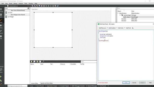 Qt QListWidget | Design Using Qt Stylesheet | QSS | Qt C++ | Qt Creator | Qt Tutorial смотреть онлайн