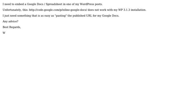 Wordpress: Embed a Google Docs in WordPress? смотреть онлайн