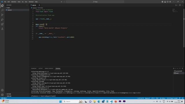 Flask for Beginners Tutorial in Python |Part 2| How to Install Flask| First Flask App in VS Code смотреть онлайн