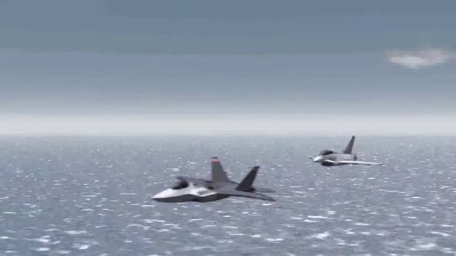 F-22 Lightning II: Dogfight with EF-2000 (Ending Cinematic) смотреть онлайн
