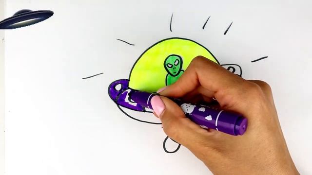 How to draw UFO І Как нарисовать НЛО для детей Шаг за шагом смотреть онлайн