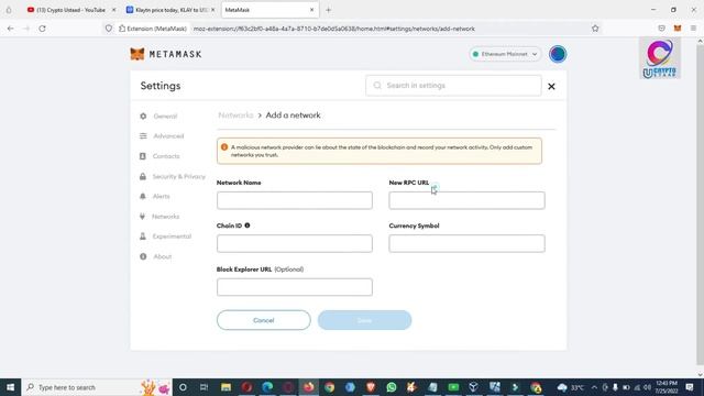 How To Add Klaytn (KLAY) Chain to Metamask | Klaytn (KLAY) Chain | Crypto Ustaad смотреть онлайн