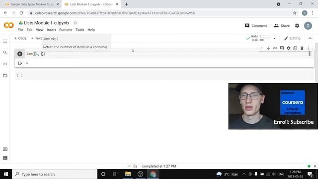 Python Lists (Python Master Class 1c) смотреть онлайн