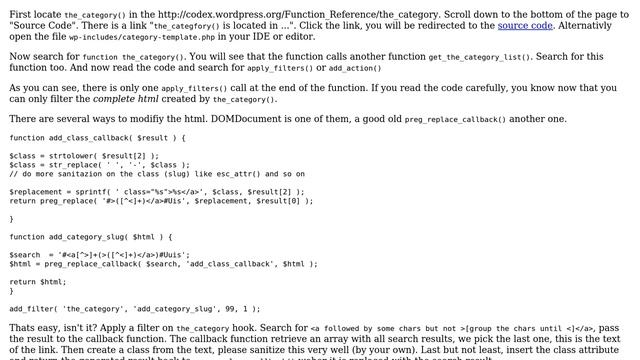Wordpress: Add classname to the_category() function? (2 Solutions!!) смотреть онлайн