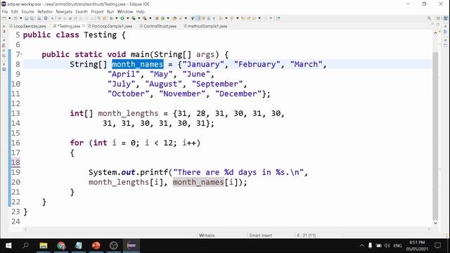 Arrays | Array Lists | Java Programming Tutorial for Beginners using Eclipse 2021 смотреть онлайн