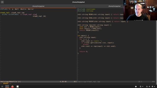 MAKE YOUR OWN LANGUAGE | Make a Lisp in C++ (mal) | Step 0 смотреть онлайн