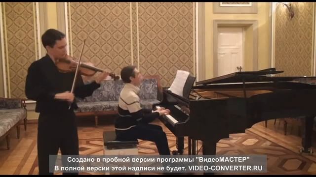 Mozart Violin concerto A dur KV 219 I movement Bach Gavot Ievgenii Degtiarov смотреть онлайн