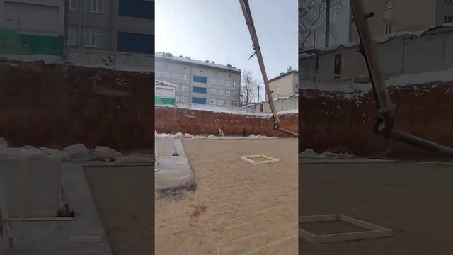 Поставка бетона 60м3, подбетонное основание жилого дома г. Пермь смотреть онлайн