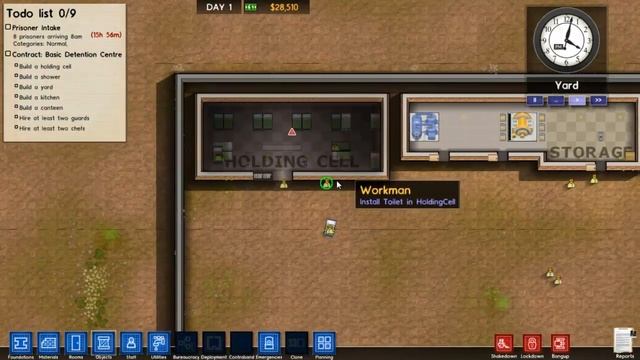 Вилкой в глаз. - Prison Architect ЛП+гайд [Серия 1] смотреть онлайн